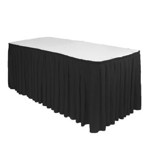 17ft Table Skirt Polyester Black