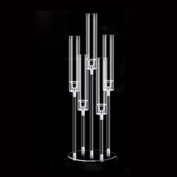 Acrylic 5 Arm Candelabra