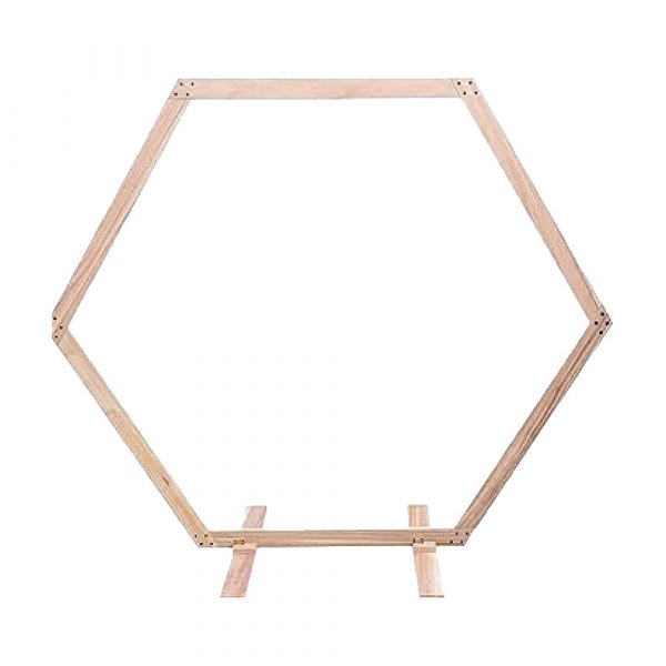 Two angled sail boards, hexagon and plinth