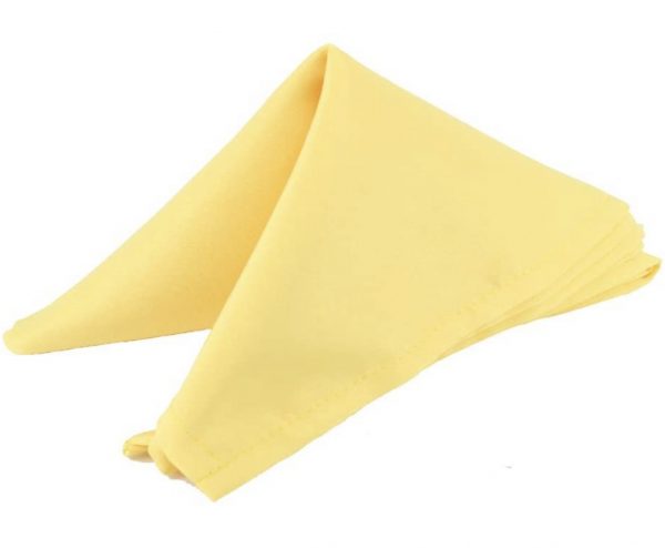 Polyester Napkins 20" x 20" - Yellow