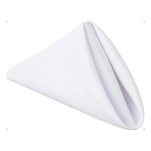 Polyester Napkins - White