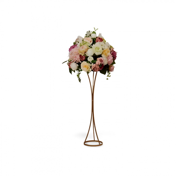 100cms Trumpet shaped wedding centrepiece with shelf - Image 2