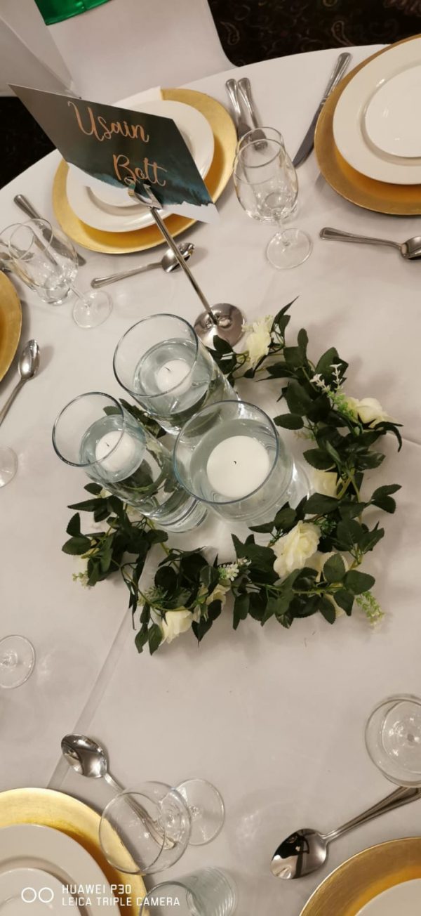 3 piece set Hurricane Vases - Image 3