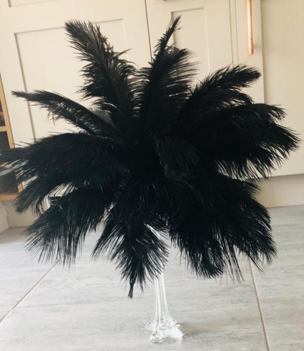 Black Feather Arrangement in Eiffel Tower - Image 2
