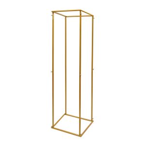 Cube 80cms Flower Stand gold