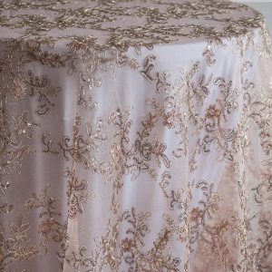 Designer Embroidered Overlay - Blush Pink