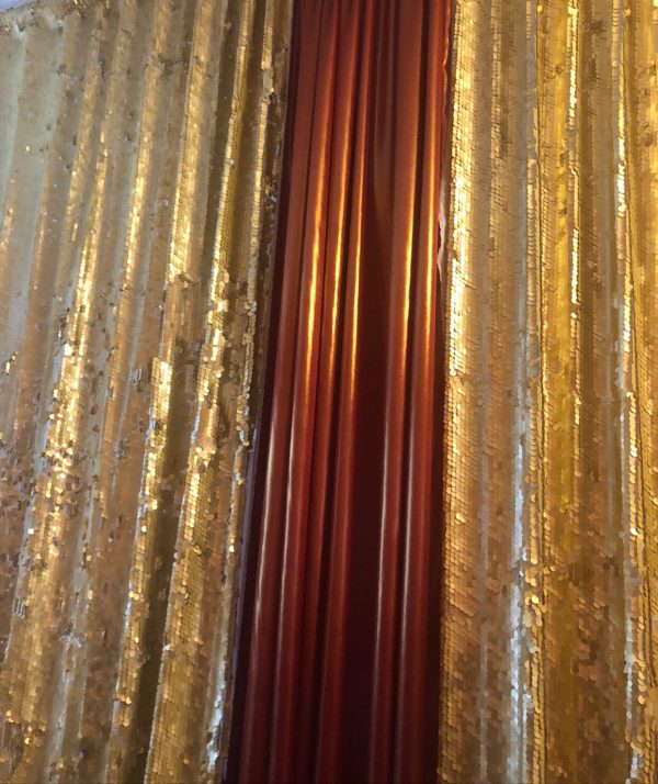 Fabric curtains with pipe and drape system - Image 3