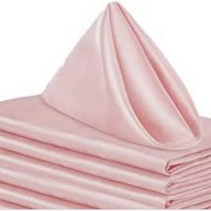 Satin Napkins 12" x 12" - Blush Pink