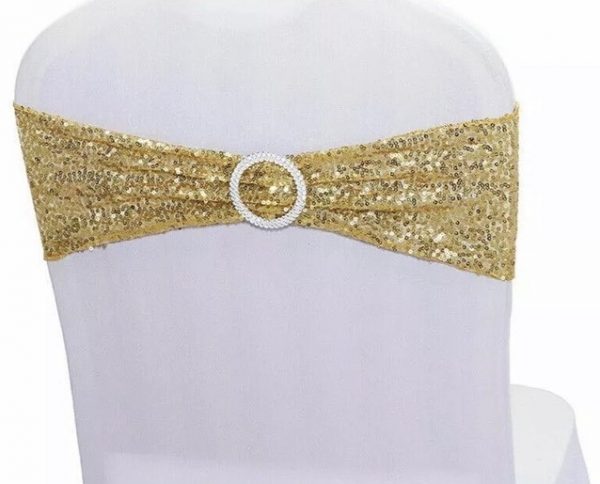 Sequence Chair Bow with Buckle - Gold