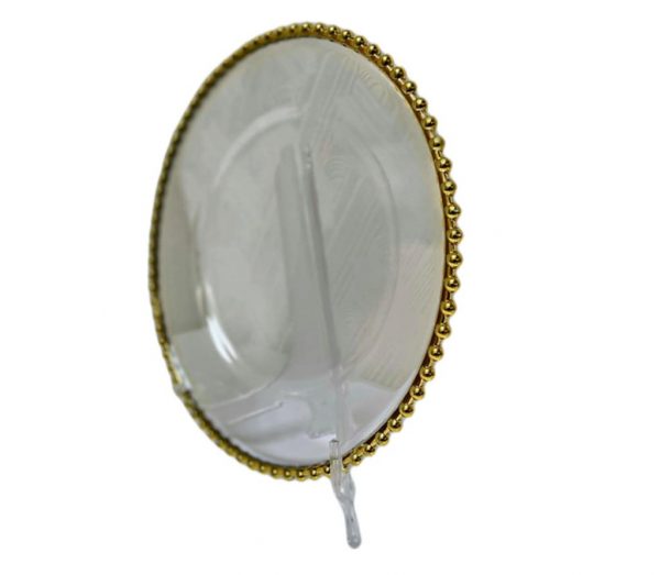 Trini Gold Bead Acrylic Charger Plate - Image 2