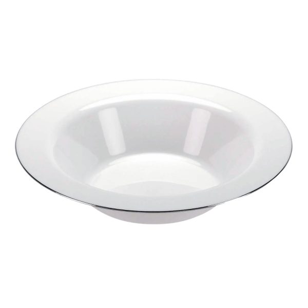 Wide Rim Dessert Bowl 6.5” - White - Image 2