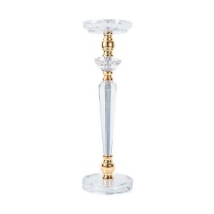 Acrylic and Gold Flower Stand