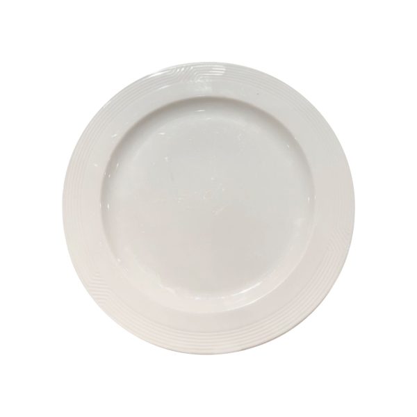 Contour Dinner Plate with Fine Engraved Detail
