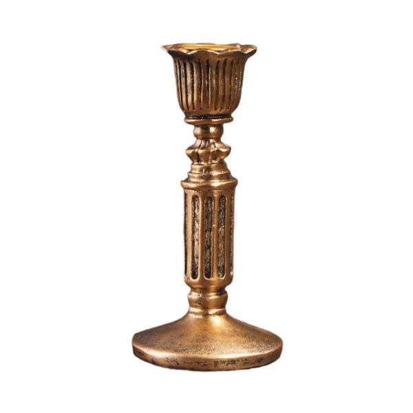 Small Antique Gold Candle Stick